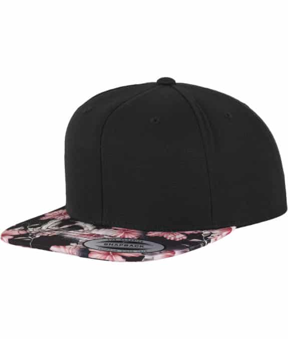 Floral Snapback red1