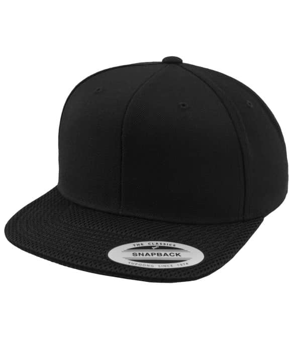 Mesh Visor Snapback Black1