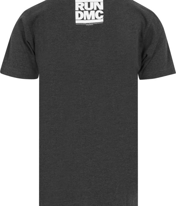 Run DMC Logo Tee charcoal 2