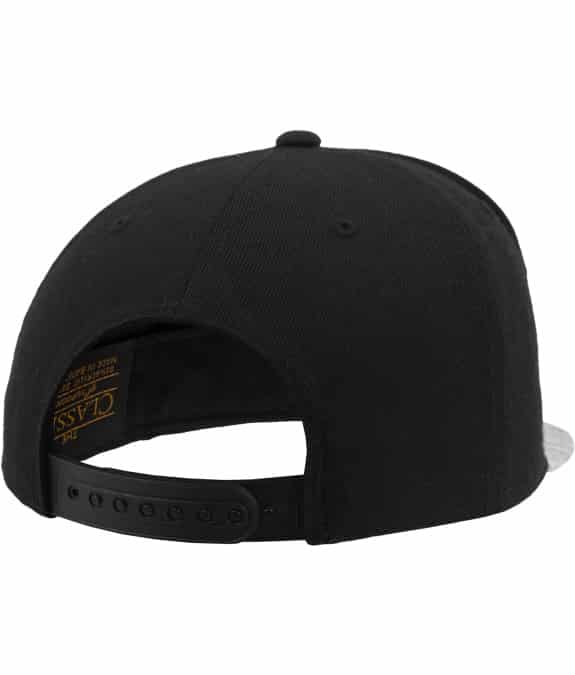 Stripes Melange Visor Snapback black-grey2