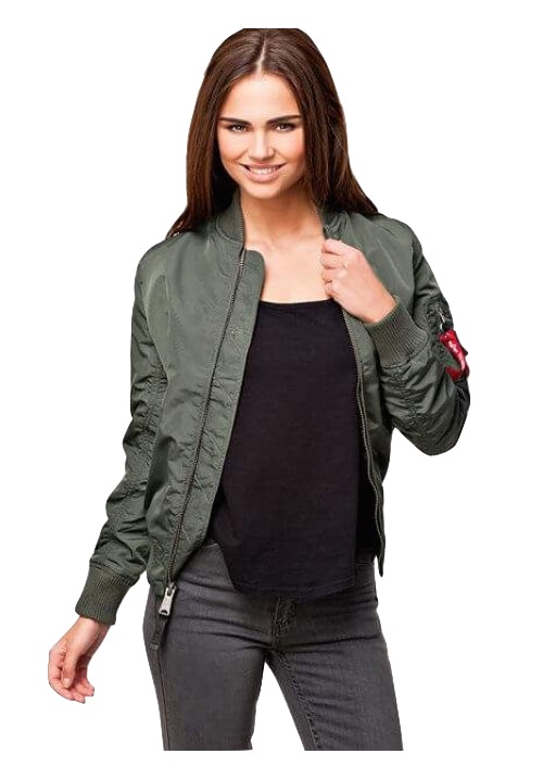 Nauwkeurig wandelen Touhou Alpha Industries MA-1 TT Women Sage Green - Bomber Jackets